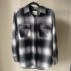 Abercrombie & Fitch Black and White Flannel